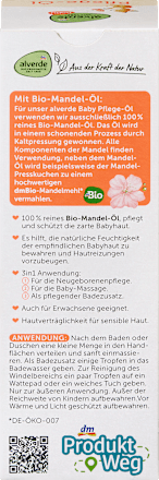 Babaápoló olaj - 100% bio mandulaolaj alverde BABY