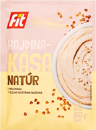 Gluténmentes hajdinakása, natúr fit