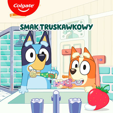 Pasta do zębów dla dzieci 0-5 lat Bluey, smak truskawkowy Colgate