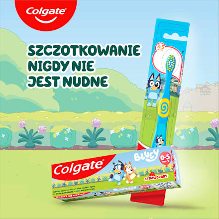 Pasta do zębów dla dzieci 0-5 lat Bluey, smak truskawkowy Colgate