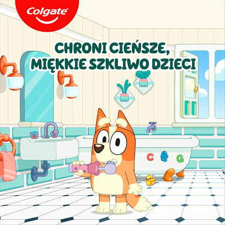 Pasta do zębów dla dzieci 0-5 lat Bluey, smak truskawkowy Colgate