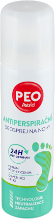 PEO antiperspirační deosprej na nohy Astrid