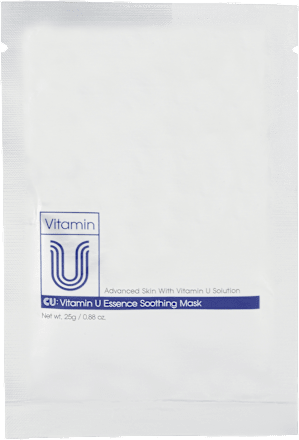 Textilná regeneračná pleťová maska CU: Vitamin U Essence Soothing CUSKIN