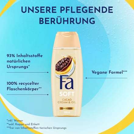 Duschcreme Soft Cacao Cream & Oil Fa