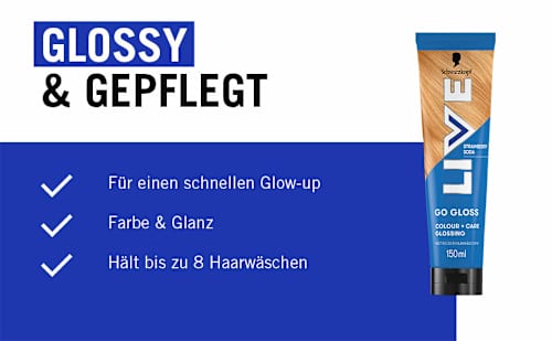 Farb-Glanzbehandlung Glossing Go Gloss, Strawberry Soda Schwarzkopf LIVE