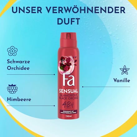 Deospray Sensual Glamorous Black Orchid Fa