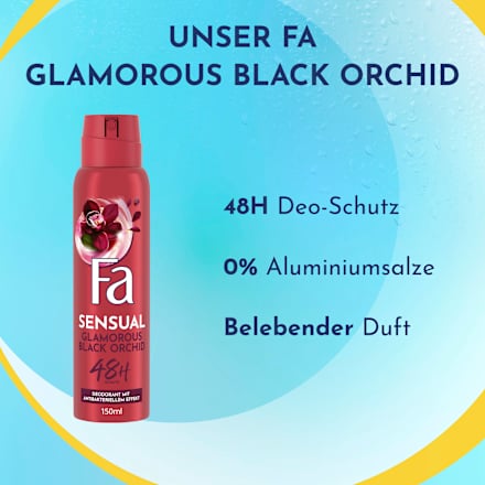 Deospray Sensual Glamorous Black Orchid Fa