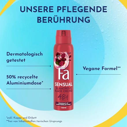Deospray Sensual Glamorous Black Orchid Fa