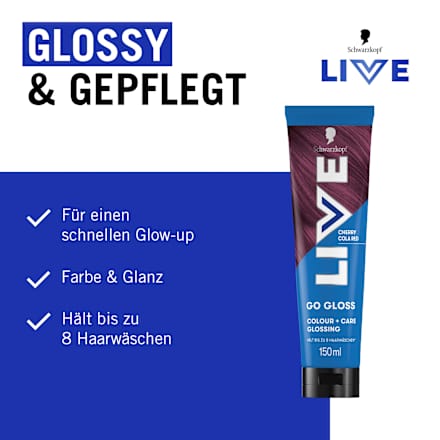 Glossing Go Gloss, Cherry Cola Red Schwarzkopf LIVE