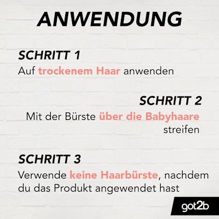 Fixierungsbürste Bye Bye Babyhaar got2b