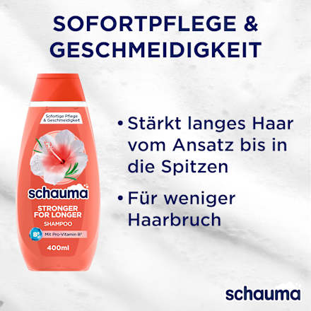 Shampoo Stronger for Longer schauma