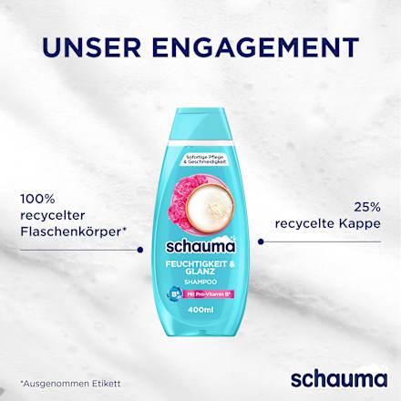 Shampoo Feuchtigkeit & Glanz schauma