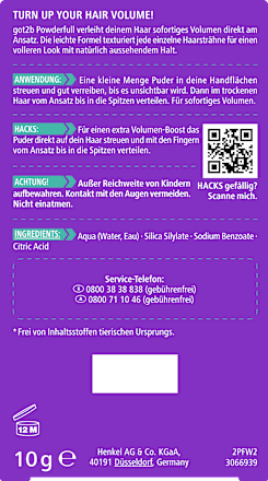Styling Puder Volumen Powderfull got2b