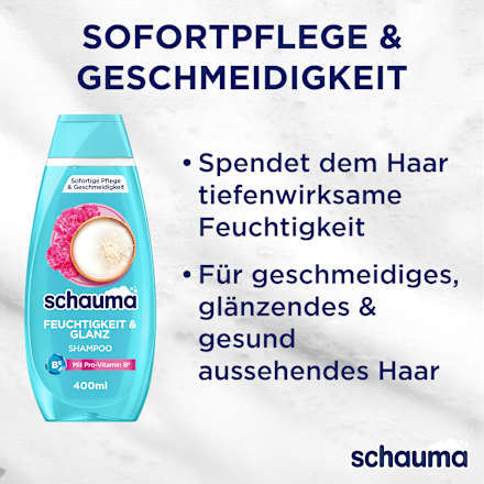 Shampoo Feuchtigkeit & Glanz schauma