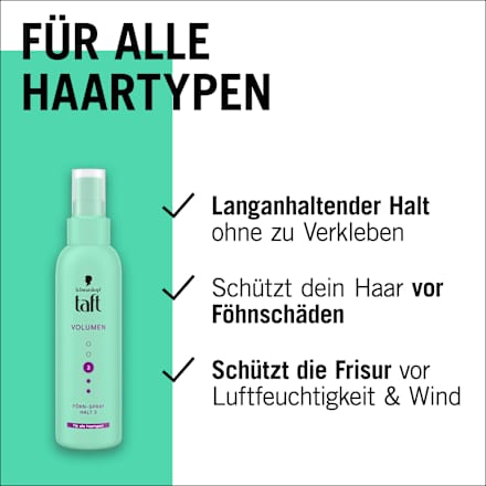 Föhn-Spray VOLUMEN Halt 3 Schwarzkopf taft