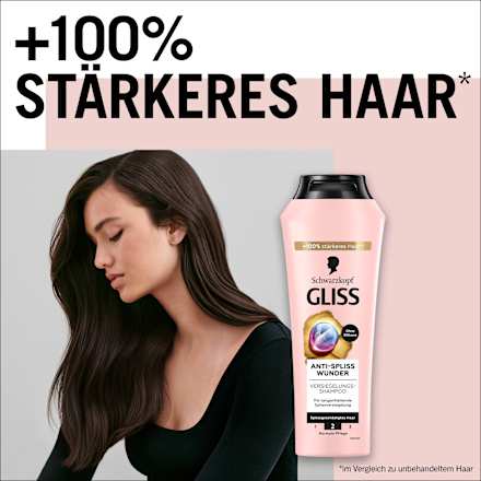 Shampoo Anti-Spliss Wunder Schwarzkopf GLISS