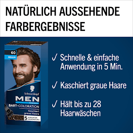 Tönung Bart 60 Natur Braun, 1 St Schwarzkopf Men Perfect