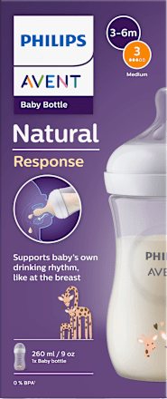 kojenecká lahev Natural Response 1m+, žirafa, 260ml PHILIPS AVENT