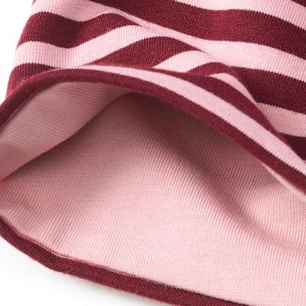 Loop Schal mit Streifen-Muster, rosa ALANA
