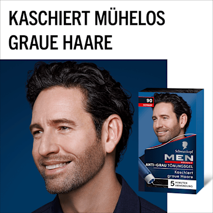 Intensivtönung Anti-Grau-Gel 90 Schwarz Schwarzkopf Men Perfect
