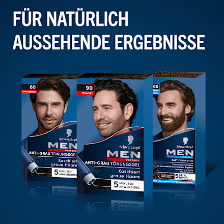 Intensivtönung Anti-Grau-Gel 90 Schwarz Schwarzkopf Men Perfect