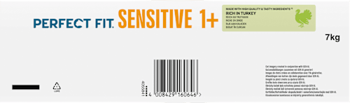 Trockenfutter Katze sensitive 1+ mit Truthahn, Adult PERFECT FIT