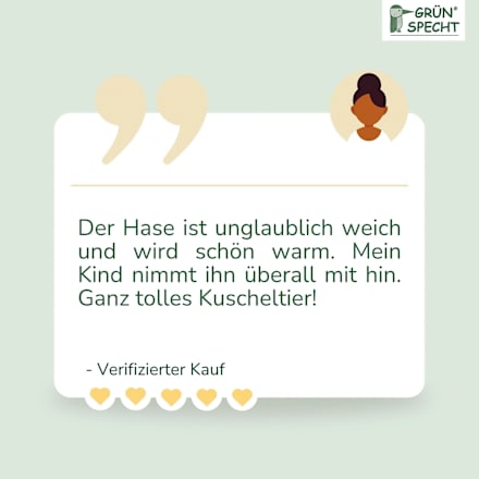 Wärme-Kuscheltier Baby, Hase Grünspecht