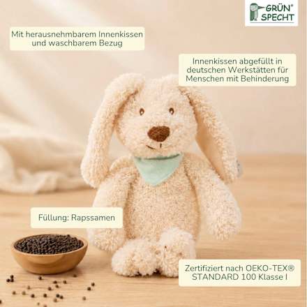 Wärme-Kuscheltier Baby, Hase Grünspecht