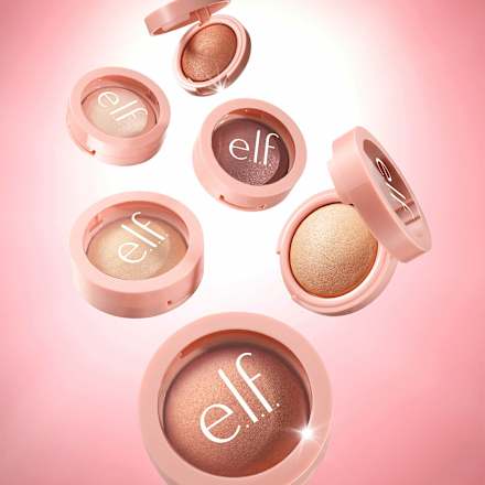 Highlighter Halo Glow Silky Powder Blush Money e.l.f. Cosmetics