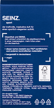 Sport Eau de Toilette SEINZ.