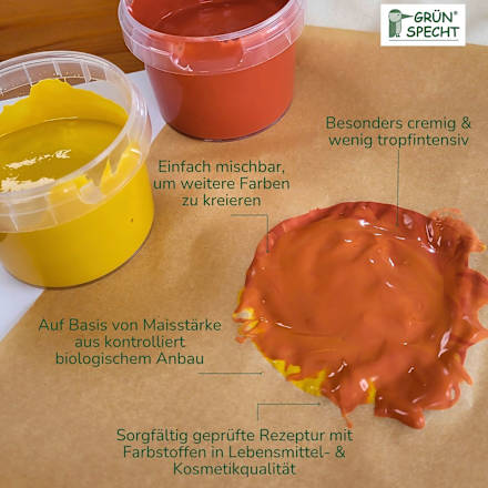 Fingermalfarbe Set (4 x 120 g) Grünspecht