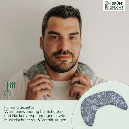Nackenhörnchen Rapssamen grau-mint Grünspecht