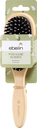 Haarbürste Holz Pflege & Glanz, oval ebelin