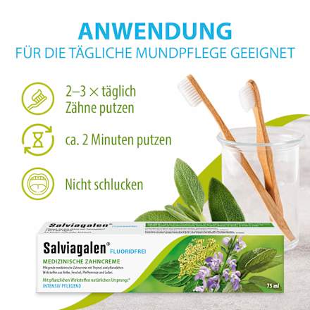 Zahnpasta ohne Fluorid Salviagalen