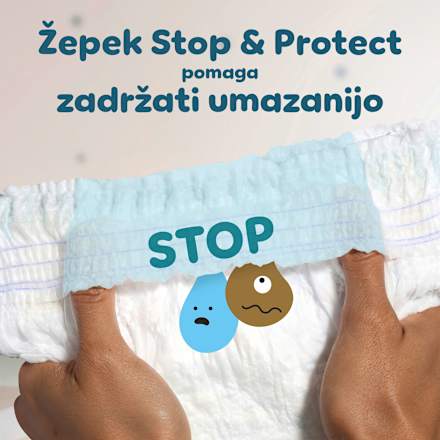 Hlačne plenice 360°, velikost 4 (9-15 kg) Pampers active baby