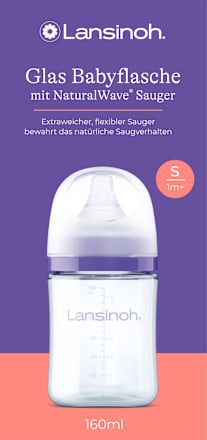 Babyflasche aus Glas Gr. S, 160 ml Lansinoh