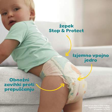Plenice velikost 4 - mesečno pakiranje (9-14 kg) Pampers active baby