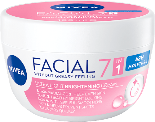 Vlažilna dnevna krema za enakomeren ten Facial 7 v 1 NIVEA