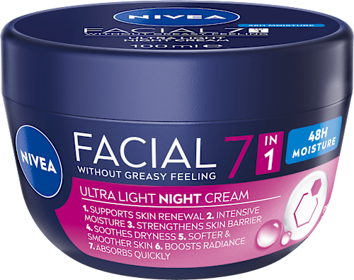 Vlažilna nočna krema Facial 7 v 1 NIVEA