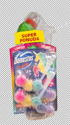 Extended Power univerzalno sredstvo za izbjeljivanje Pine Fresh 750 ml + Domestos Power 5 Magic Unicorn osvježivač za WC 2 x 50 g Domestos