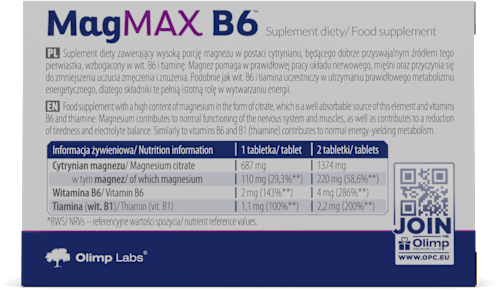 MagMAX B6 tabletki OLIMP LABS