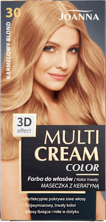 Farba do włosów Multi Cream Color 30 Karmelowy Blond JOANNA