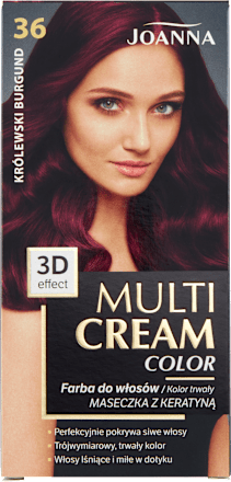 Farba do włosów Multi Cream Color 36 Królewski Burgund JOANNA