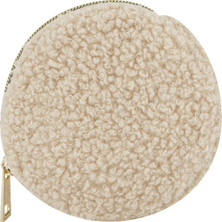 Kosmetiktasche rund beige manòu