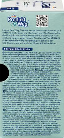 Mosható menstruációs fehérnemű, fekete, XL (44-46) méret Jessa