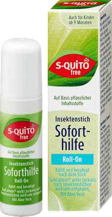 Roll-on pentru îngrijirea pielii după înțepături de insecte S-QUiTO free