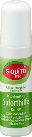 Roll-on pentru îngrijirea pielii după înțepături de insecte S-QUiTO free