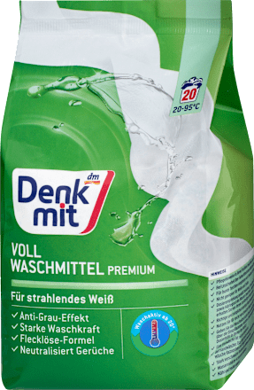 Detersivo in polvere premium per capi bianchi Denkmit