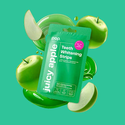 Bleaching Teeth Whitening Strips Juicy Apple smilepen pop