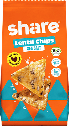 Cracker Linsen Chips Bio share